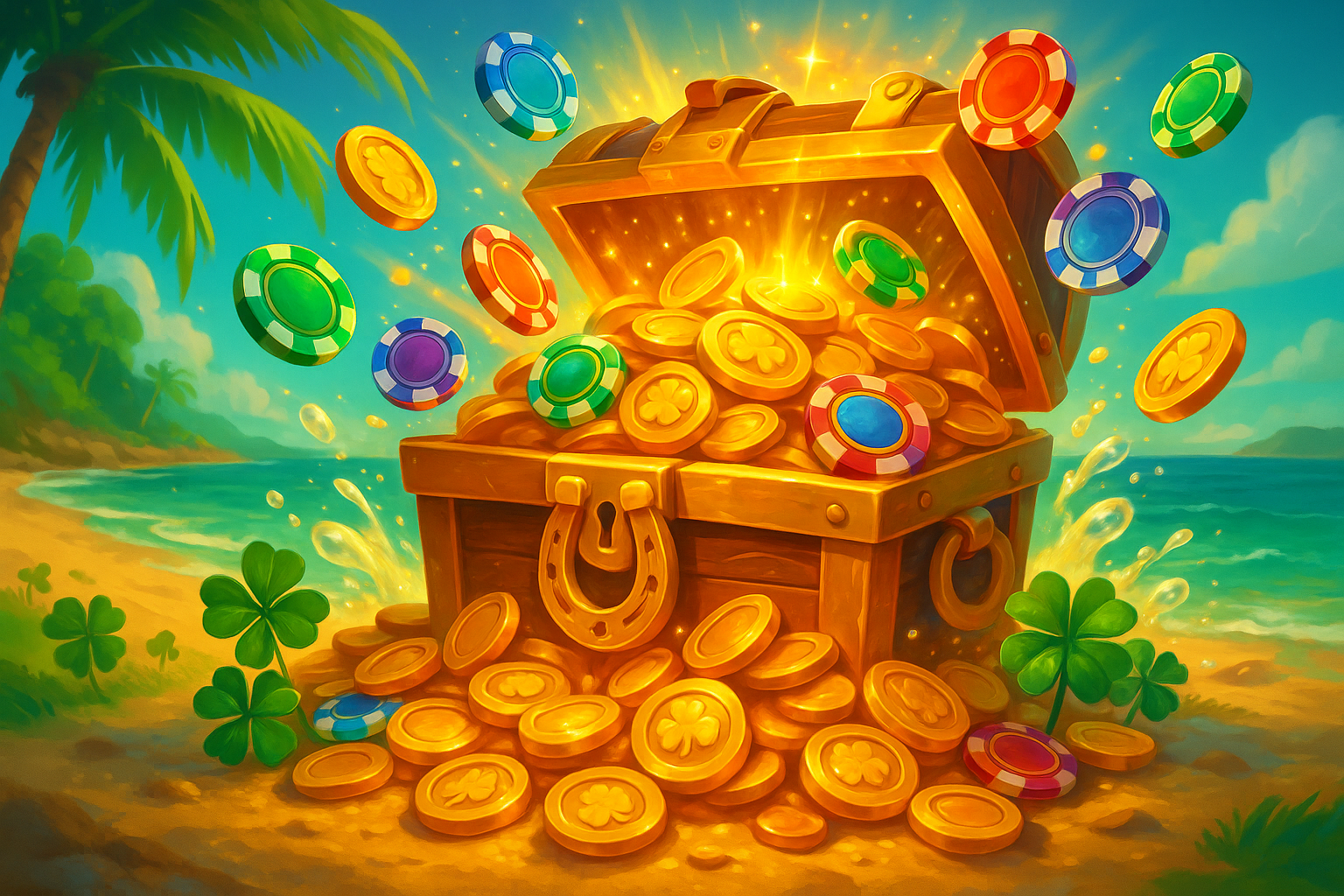 Bonus de bienvenue HolyLuck 500€ + 100 tours, bonus 100%