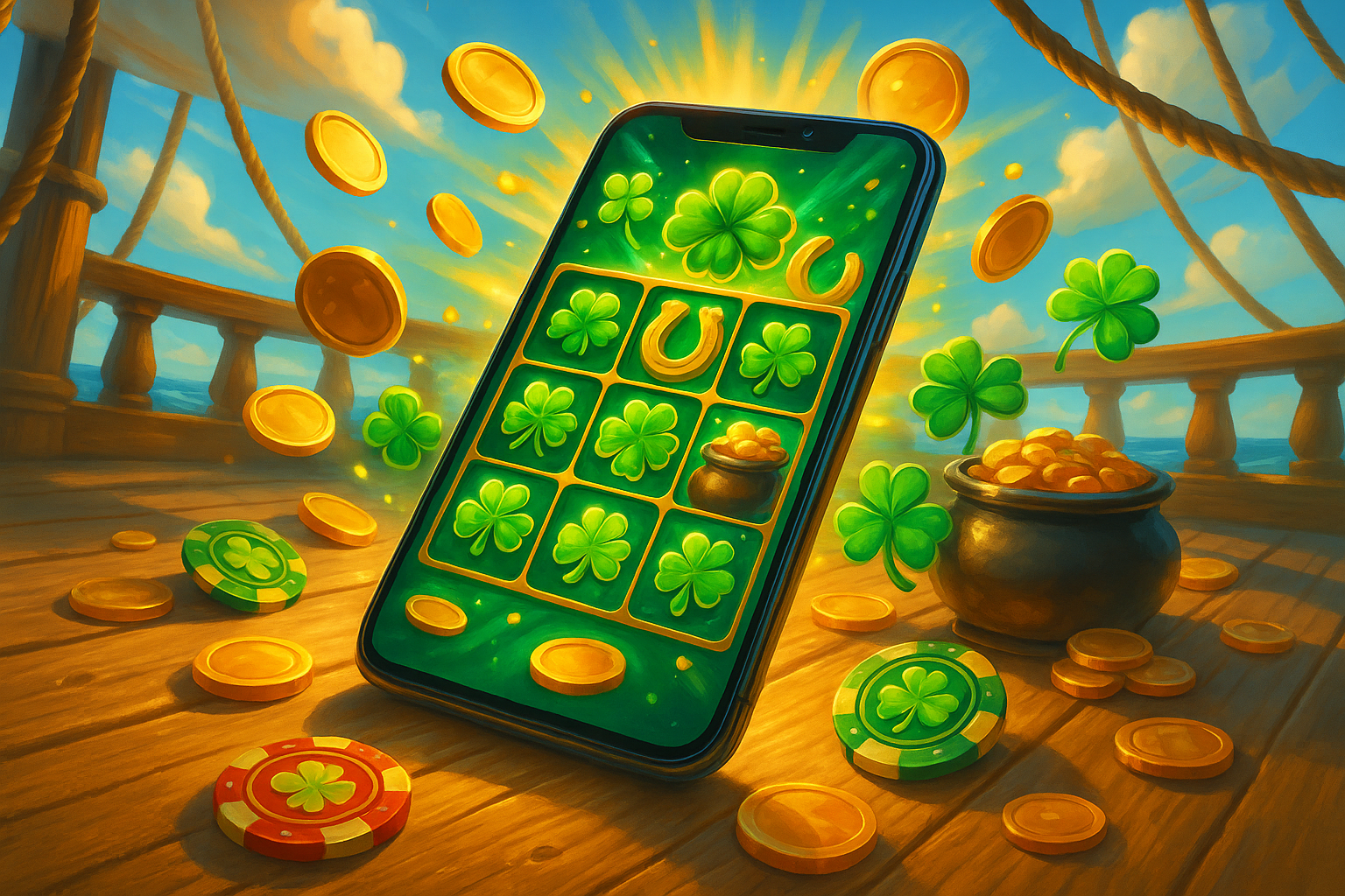 Application mobile PWA HolyLuck, bonus 100%