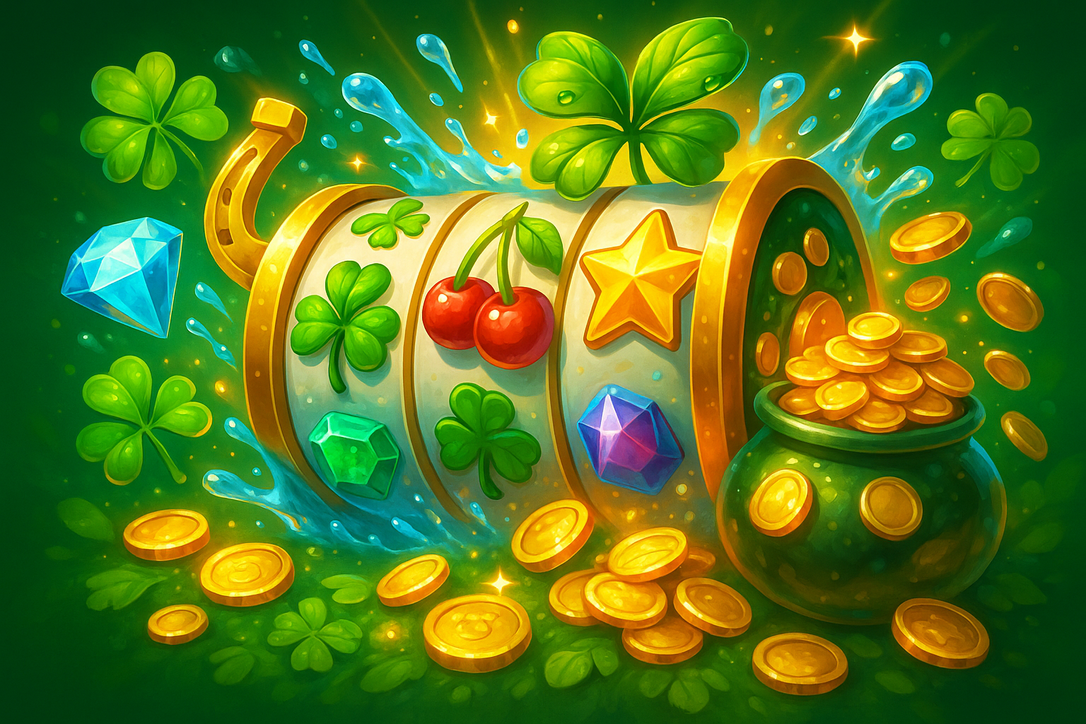 Machines a sous et jeux HolyLuck, bonus 100%